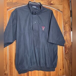Black Men's Texas Tech Golf Windshirt XL